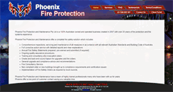 Desktop Screenshot of phoenixfire.com.au