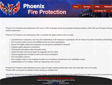 Tablet Screenshot of phoenixfire.com.au